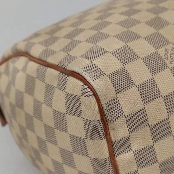 LOUIS VUITTON Damier Azur Speedy 30 Hand Bag N41533 LV Auth 135479 - Picture 4 of 16